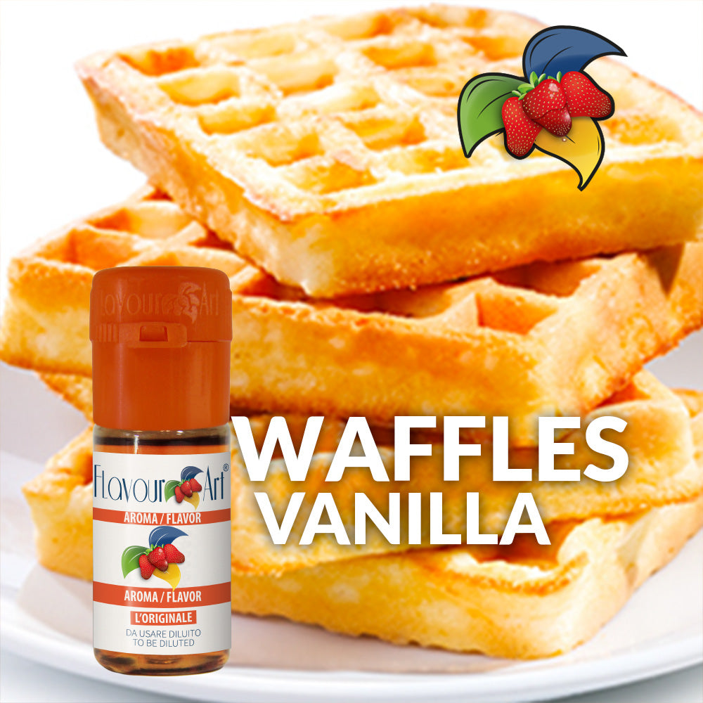 WAFFLES VANILLA - ΒΑΦΛΑ ΜΕ ΒΑΝΙΛΙΑ (10ML DIY ΣΥΜΠΥΚΝΩΜΕΝΟ ΑΡΩΜΑ)